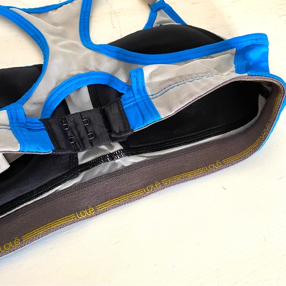 Lolë Blue Grey Wicking Sports Bra - Picture 8 of 10